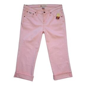 Z Cavaricci Vintage Pink Denim Capris Y2K   Size 16 | High Waist Retro 00s